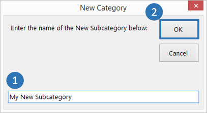 Create New Empty Sub Level Category