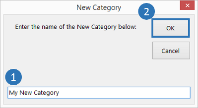 Create New Empty Top Level Category