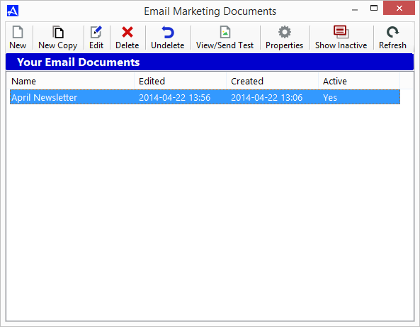 Close Email Marketing Documents