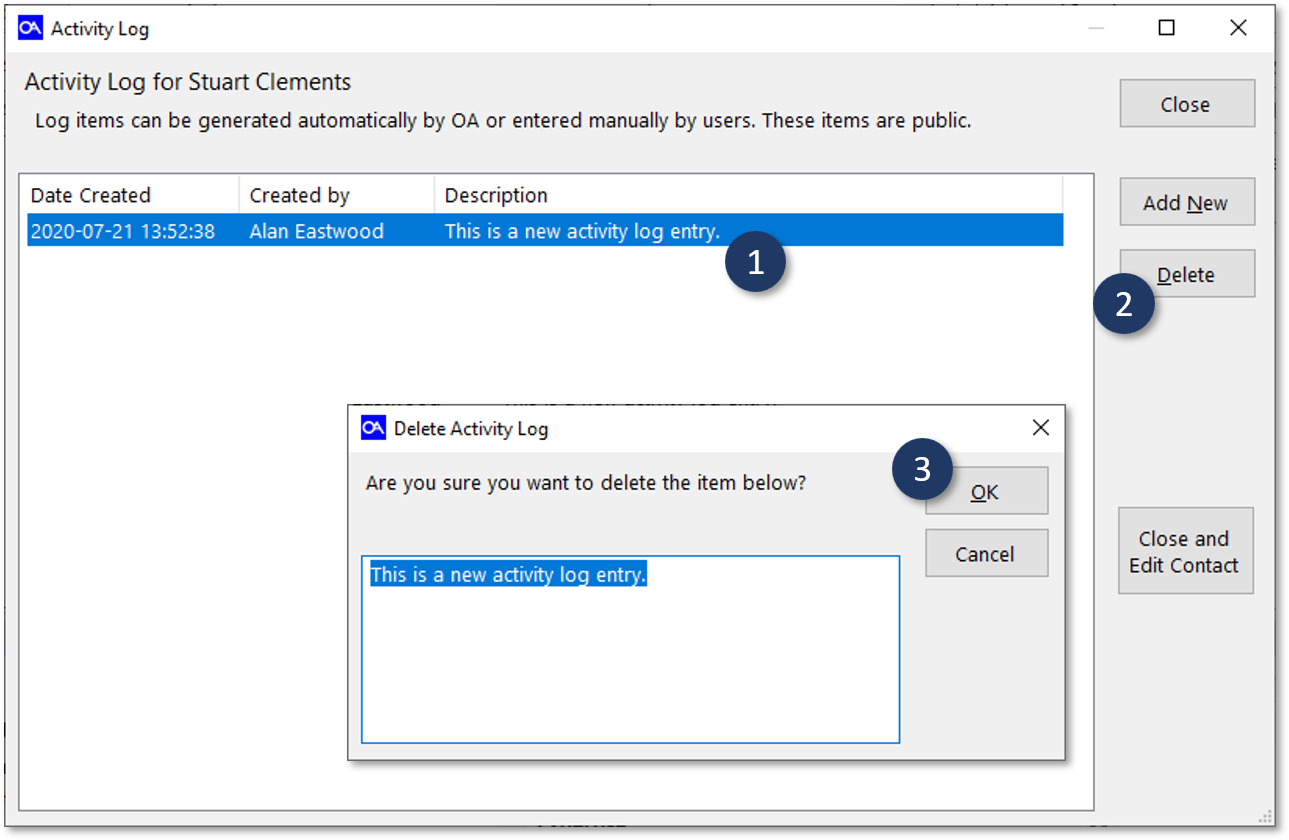 Delete Office Accelerator Activity Log