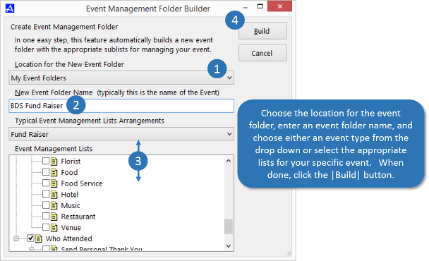 Create Event Folder