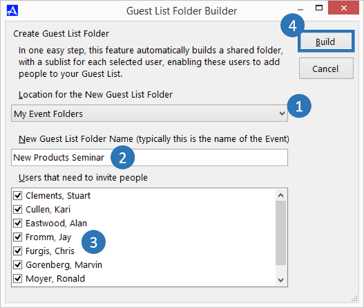 Create Event Folders