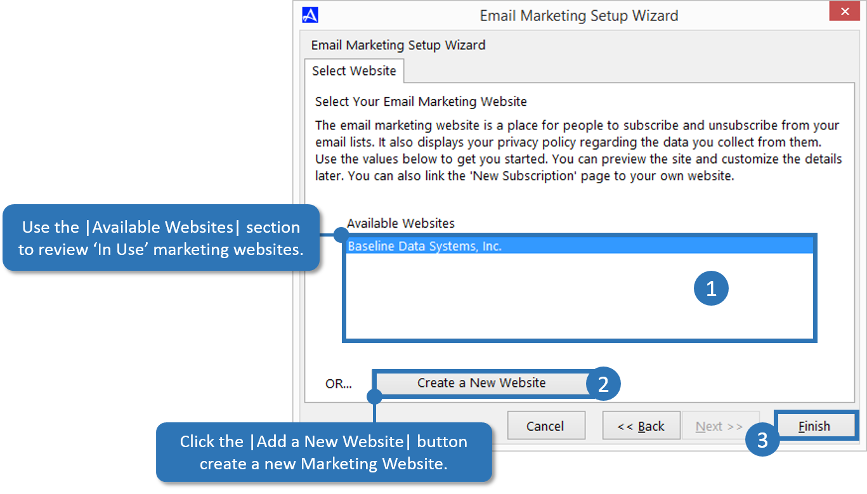 Add or Manage Marketing Email Addresses