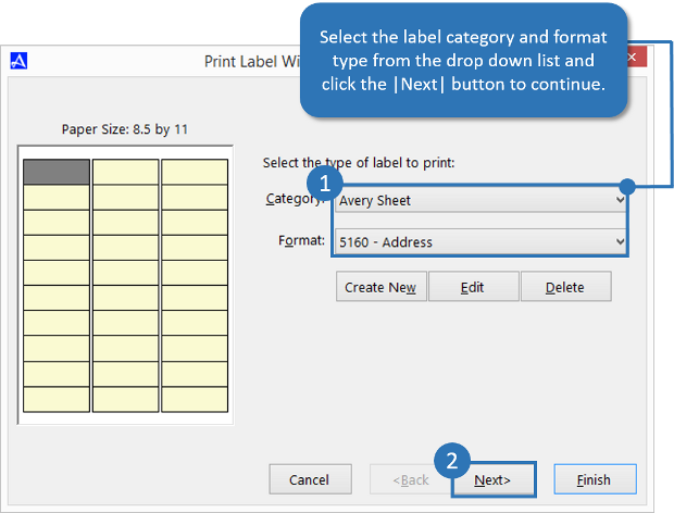 Select Label Type