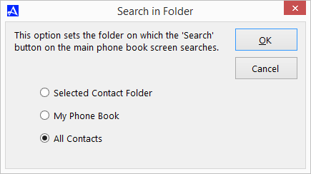 Search in Folder Options