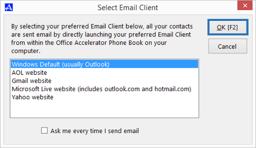 Select Email Client