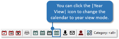 Year View Button